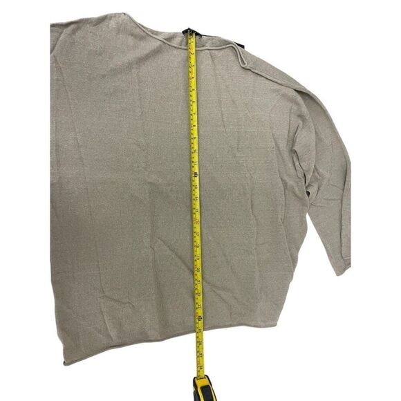 Massimo Dutti Womens Sweater Linen S Small Drop shoulder boat neck 5756/769 NWT - Picture 13 of 14